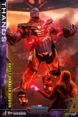 Avengers: Endgame Movie Masterpiece Akční figurka 1/6 Thanos Battle Damaged Version 42 cm